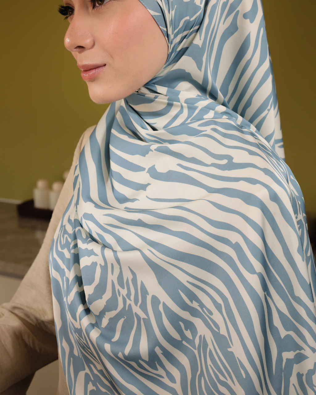 Savannah Shawl in Dusty Blue